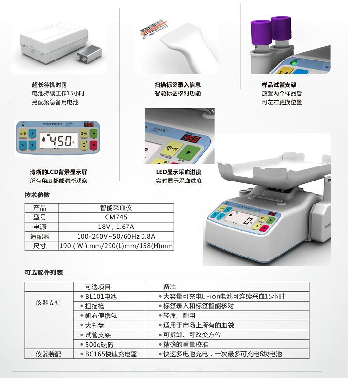 韓國森通采血秤CM745